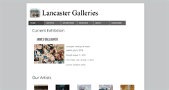 Desktop Screenshot of lancastergalleries.com